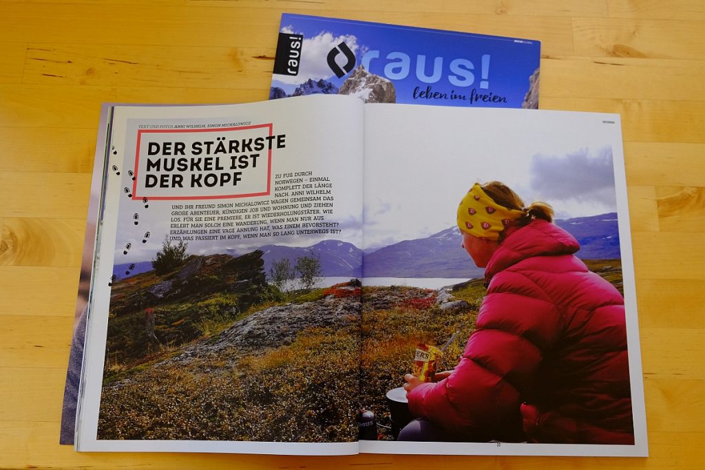 Anni berichtet im raus!-Magazin über Norge på langs